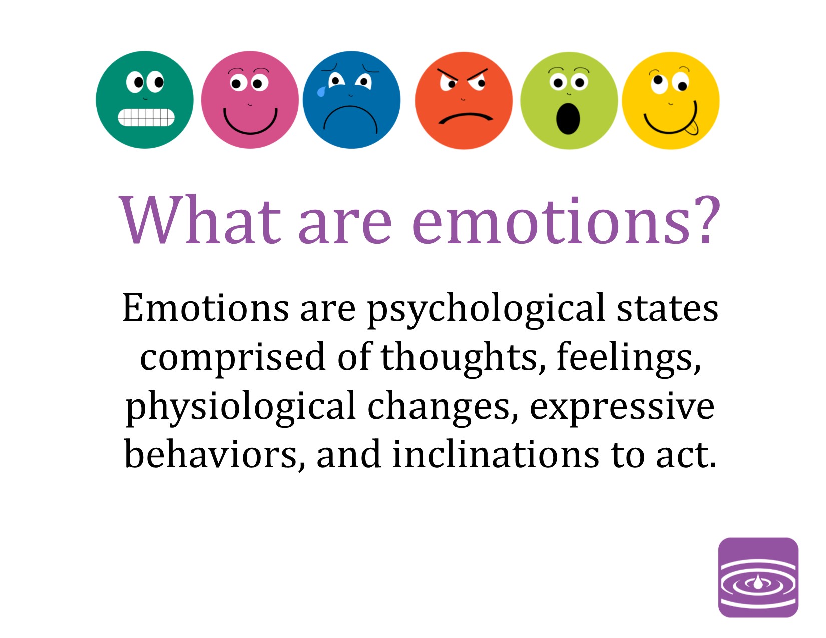 Of emotions and feelings